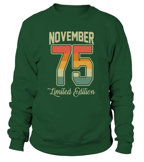 Vintage November 45 Year 1975 45th Birthday Gift Women's Sweatshirt