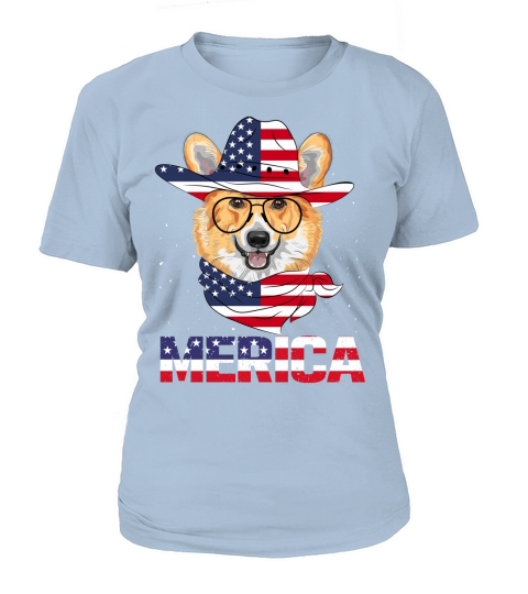 American Flag Pug T-Shirt Woman