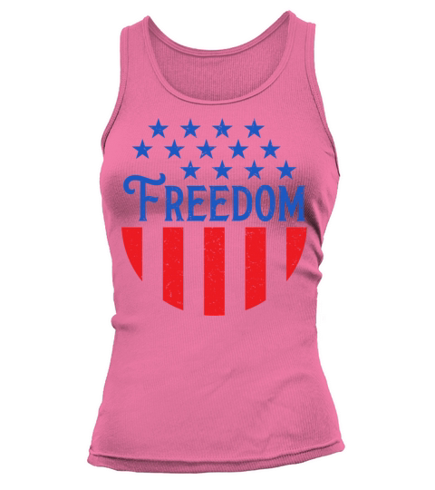 Freedom Badge Patriotic 4th of July Women's Tank Top