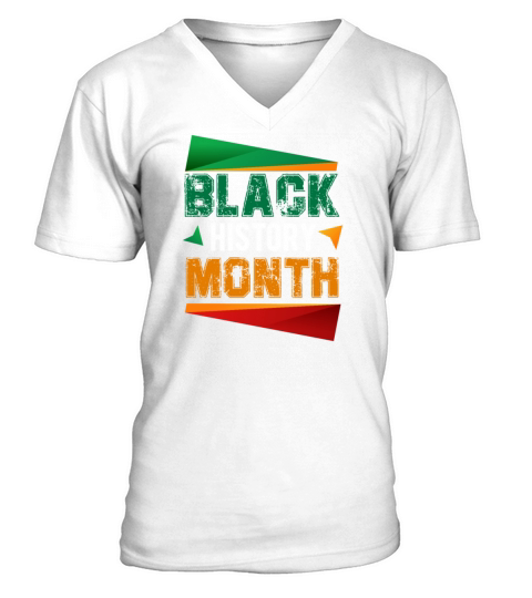 Black lives matter Black history sloga Men's V-Neck T-shirt