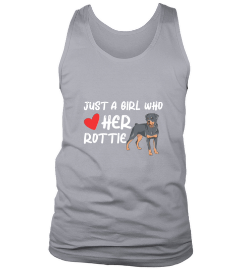 Just A Girl Who Love Her Rottie Rottweiler Girl Men's Tank Top