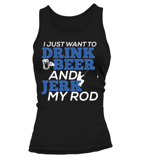 Jerk Fishing for Beer Lover Fisherman Women's Tank Top