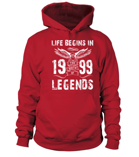Life Begin In 1999 Legends Women's Hoodie