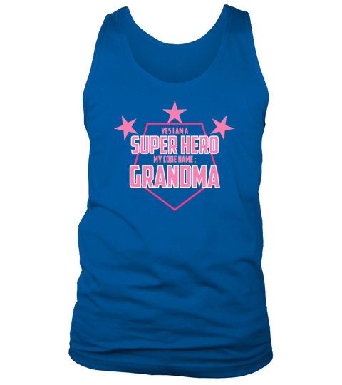 Yes I Am A Superhero My Code Name Grandma Men's Tank Top