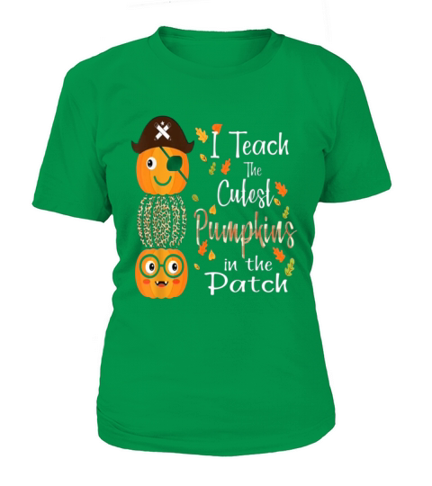 I Teach The Cutest Pumpkins In The Patch Leopard Women's T-Shirt