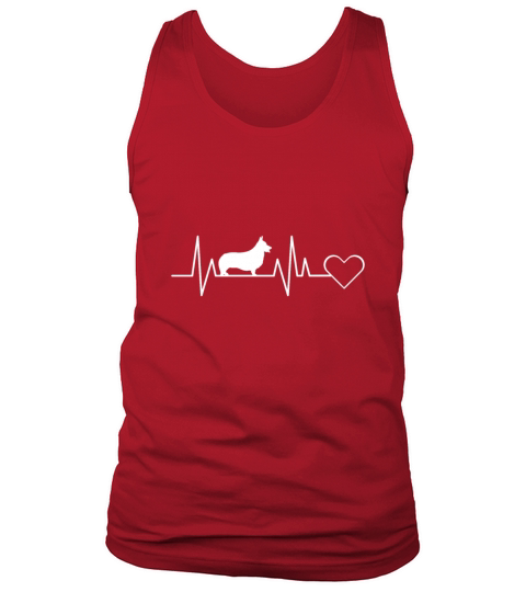 Welsh Corgi Heartbeat Gift for Men Woman Children Men's Tank Top
