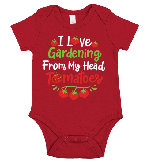 Gardening Tomatoes Gardener Short Sleeve Baby One-Piece