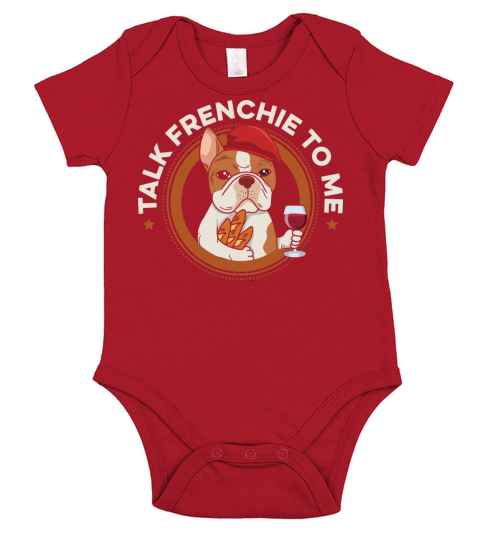 Talk frenchie to me Design for a Frenchie Owner Short Sleeve Baby One-Piece