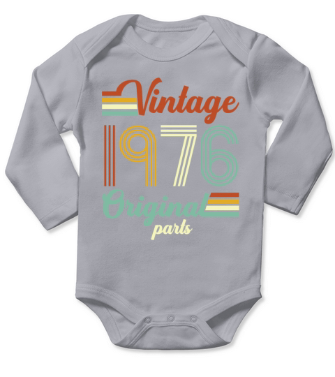 Vintage 1976 Original Long Sleeve Baby One-Piece