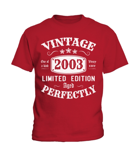 Vintage 2003 Limited Edition Aged Perfectly Kids T-Shirt