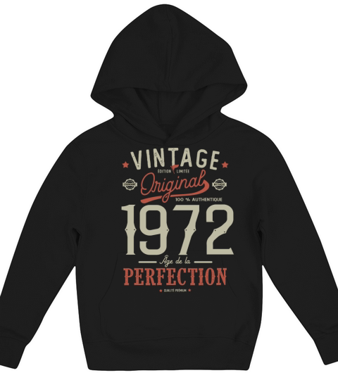 1972 Birthday Sayings 50th Birthday vintage Kids Hoodie