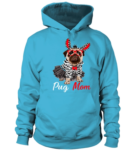 Pug Mom T shirt Women's Hoodie