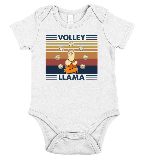 Volley Llama Vintage Short Sleeve Baby One-Piece