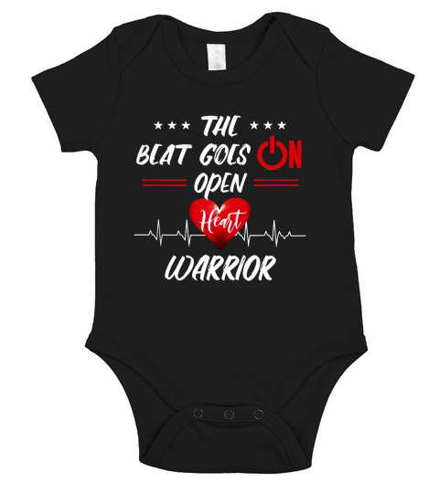 Post Heart Surgery Bypass Recovery Open Heart Warrior Short Sleeve Baby One-Piece