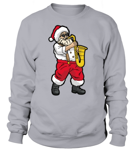 SANTA Playing SAXOPHONE Women's Sweatshirt