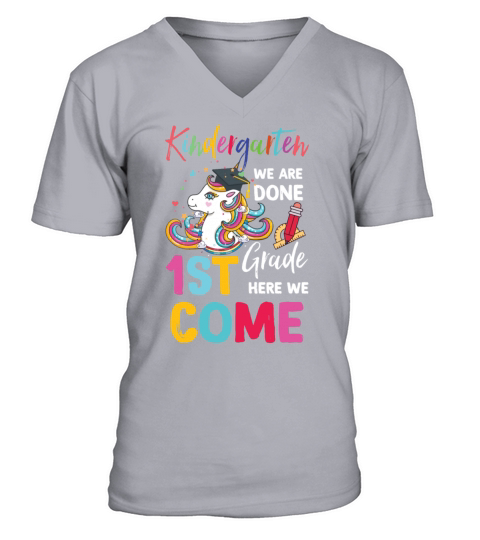 Kindergarten Graduation Magical Unicorn Gift Men's V-Neck T-shirt