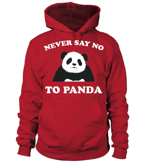 Never Say No To Panda - White Women's Hoodie