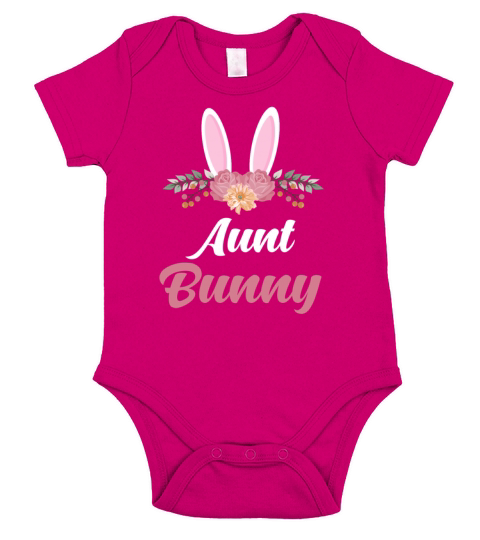 Easter Bunny Easter Bunny Aunt Short Sleeve Baby One-Piece