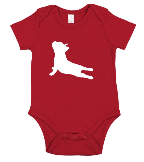 French Bulldog Yoga T Shirt - Womens Wideneck Sweatshirt Short Sleeve Baby One-Piece