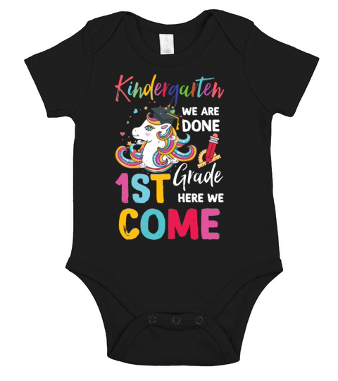 Kindergarten Graduation Magical Unicorn Gift Short Sleeve Baby One-Piece