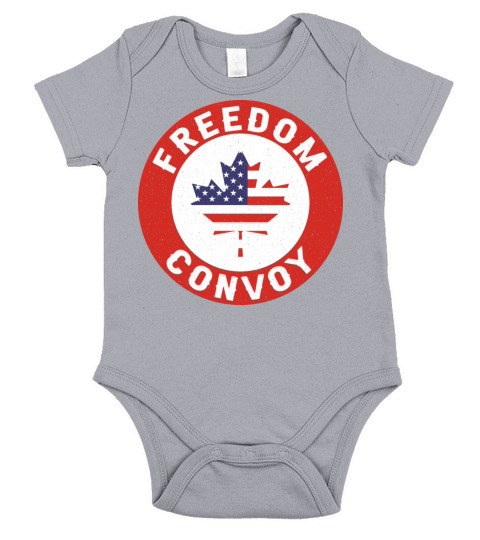 Canadian Truckers Canada Freedom Convoy 2022 Short Sleeve Baby One-Piece