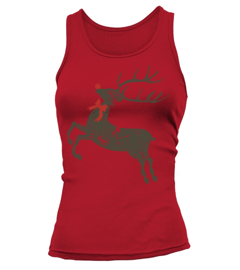 Merry Christmas Vintage Christmas Rudolph Reindeer Women's Tank Top