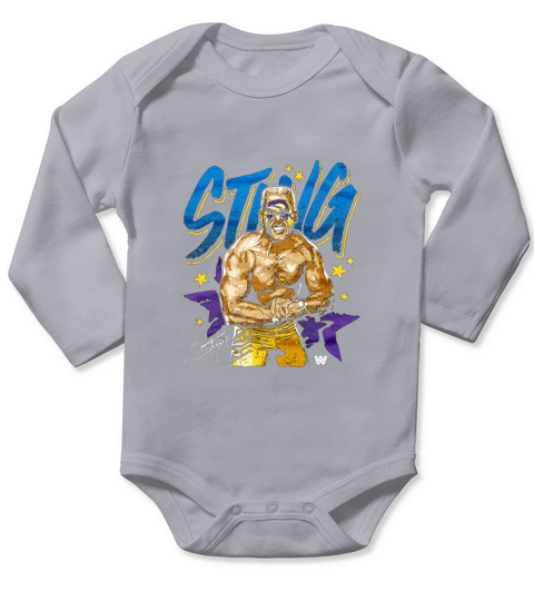 500 LEVEL Sting WWE  Sting Old School Long Sleeve Baby One-Piece