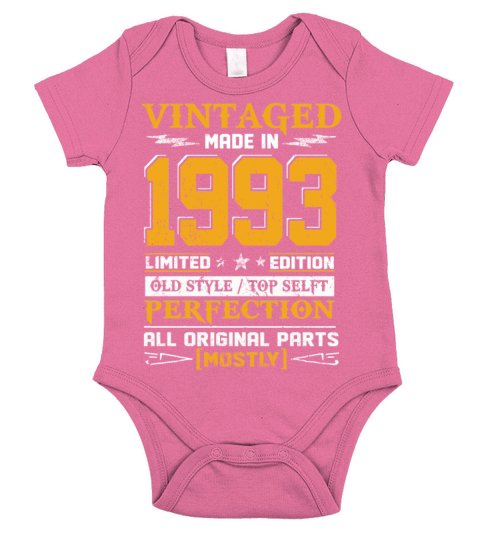Vintaged Made In 1993 Limited Editon Short Sleeve Baby One-Piece