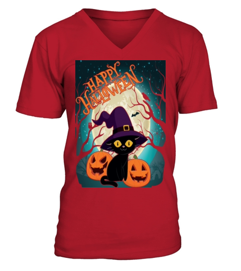 Happy Halloween Sweet or Sour trick or treat31 Men's V-Neck T-shirt