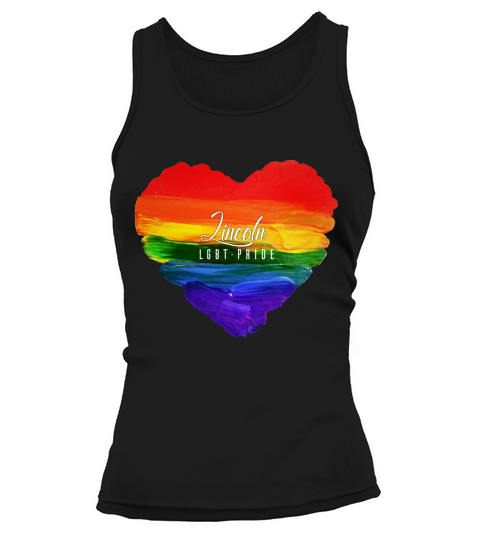 Lincoln LGBT Pride Watercolor Tank top Woman