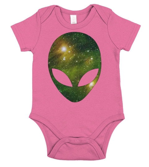 Space Alien Short Sleeve Baby One-Piece