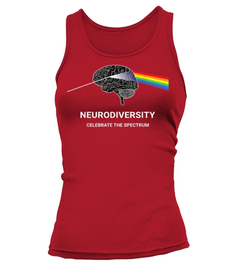 Neurodiversity Autism Spectrum ASD ADHD Rainbow Br Women's Tank Top