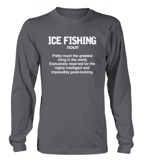 Ice Fishing Definition Men's Long Sleeve