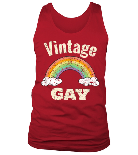 Vintage Gay LGBT Retro Gay Pride Month Funny LGBTQ Men's Tank Top