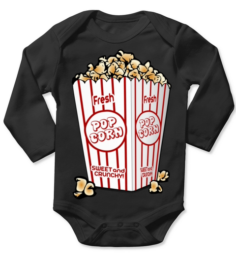 Popcorn Long Sleeve Baby One-Piece