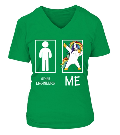 Other Engineers Me Unicorn Dabbing shirt - Coffee Mug (colored) V-neck T-Shirt Woman
