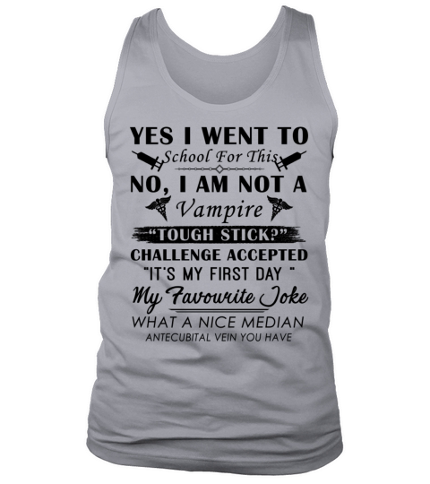 Phlebotomist Im Not A Vampire Shirt Men's Tank Top