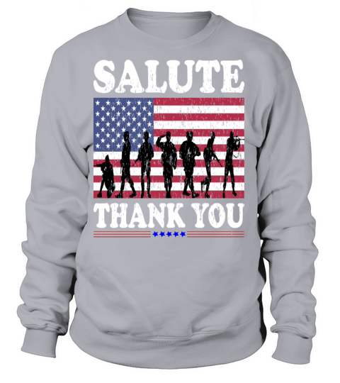 US USA American Flag Thank you Veterans Proud Vets Women's Sweatshirt