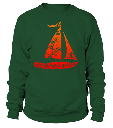 Maori Sail Boat Sailer Tribal Tattoo Gift Idea Women's Sweatshirt