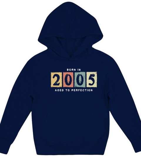 2005 Birthday vintage Gift Idea Kids Hoodie