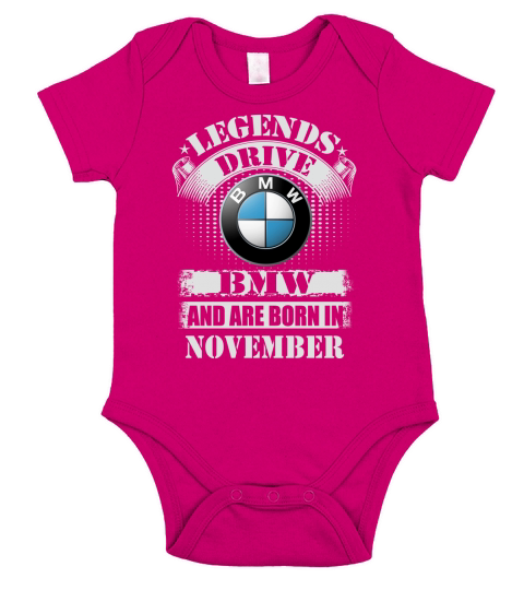 Legends Drive Bmw And Are Born In November Short Sleeve Baby One-Piece