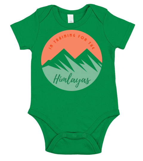 In Training For The Himalayas - Mountain Trekking Short Sleeve Baby One-Piece