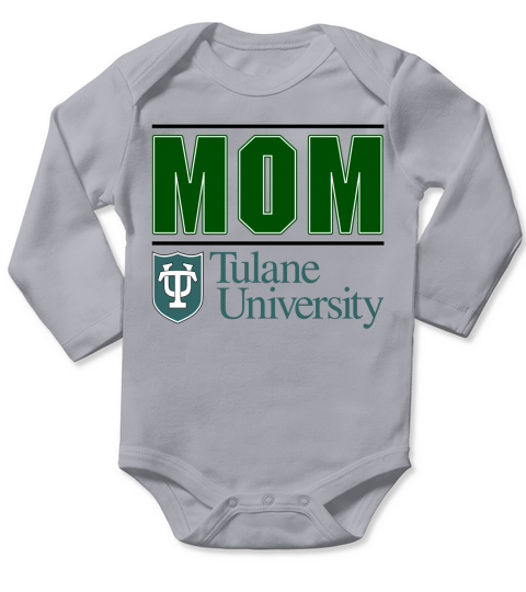 Tulane University Proud Mom Parents Day 2020 Long Sleeve Baby One-Piece