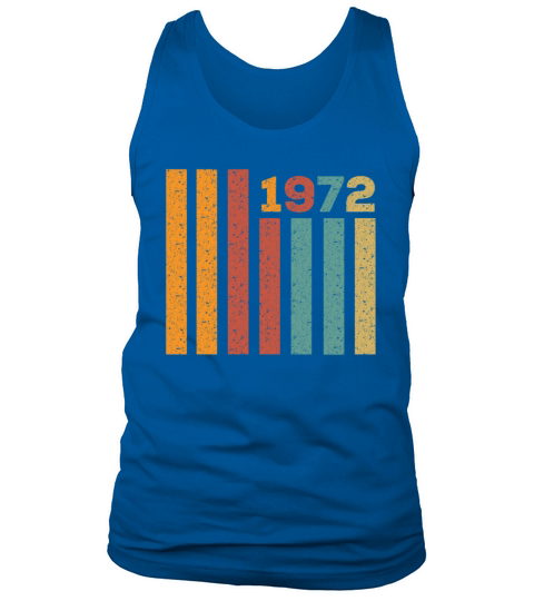 Vintage 1972 birthday men women Men's Tank Top