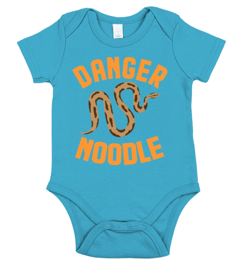 Danger Snake Noodle National pet Day Short Sleeve Baby One-Piece
