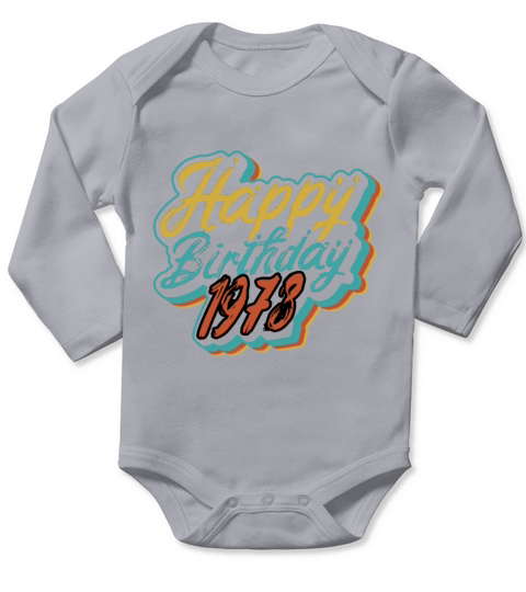 Birthday 1978 Long Sleeve Baby One-Piece