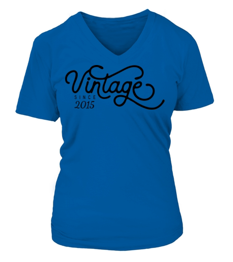 Vintage Since 2015 Birthday Gift Women's V-Neck T-shirt