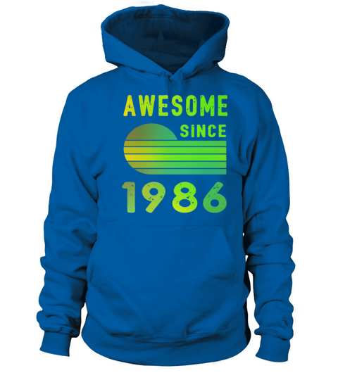 1986 Birthday Retro Vintage Gift Women's Hoodie