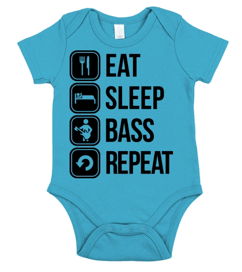 bass guitar Short Sleeve Baby One-Piece