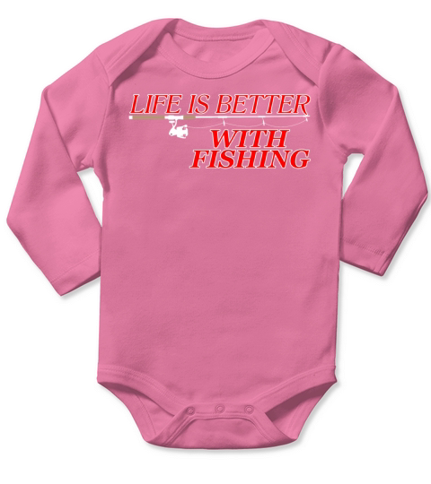 Fish Fishing Gift Eel Butt Fishing Pike Long Sleeve Baby One-Piece